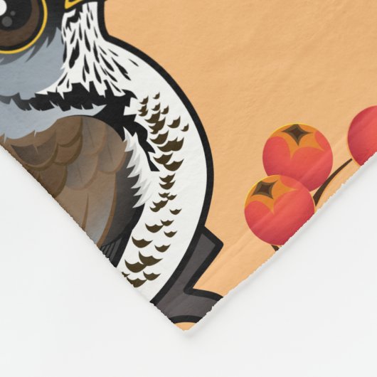 Fieldfade mit Berries Fleecedecke (Ecke)