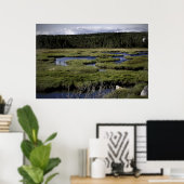 Fields and Stream Fine Art Print Poster (Heimbüro)
