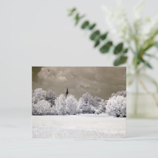 Fields Infrarot-Fotografie Postkarte (Stehend Vorderseite)
