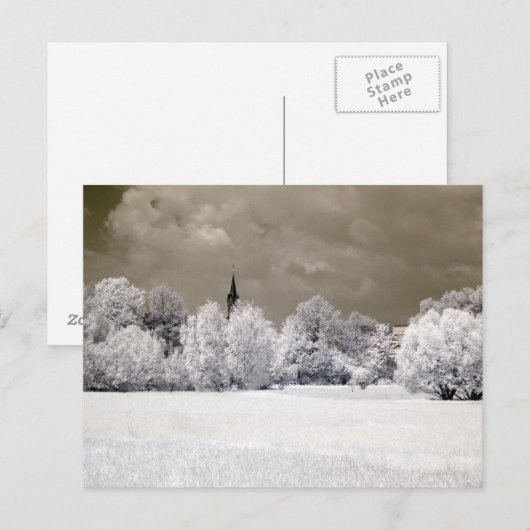 Fields Infrarot-Fotografie Postkarte (Vorne/Hinten)