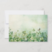 Fields of Clover Wedding RSVP (Rückseite)