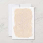 Fields of Dreams Blush moderne Save The Date Karte (Rückseite)