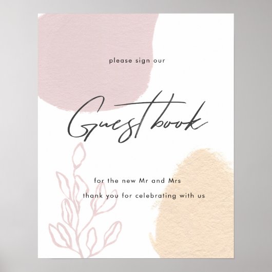 Fields of Dreams | Gästebuch Hochzeitsposter (Vorne)