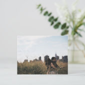 Fields of Gold NYC LIC Nature Portrait Foto Postkarte (Stehend Vorderseite)