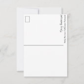 Fields of Ocober Fantasy with Halloween Art Karte (Rückseite)