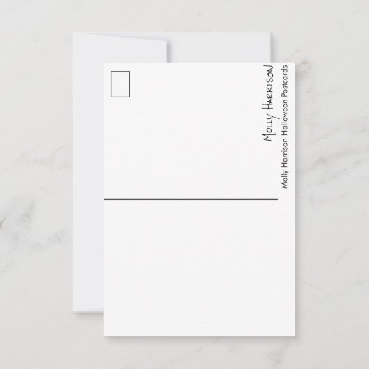 Fields of Ocober Fantasy with Halloween Art Karte (Rückseite)