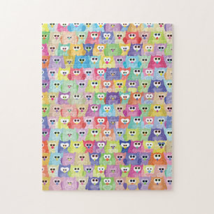 Fiendish Brighlty Colored Owls Puzzle