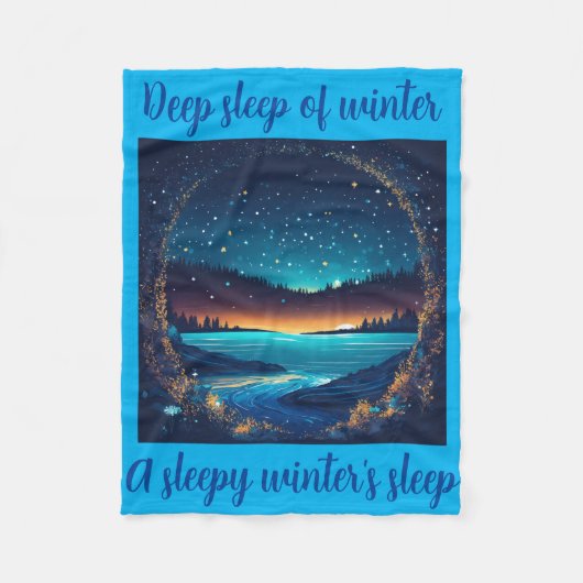 Fierce Abstrakt River mit Magic Stars Sunset - Fleecedecke (Vorderseite)