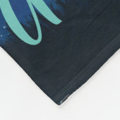 Fierce Abstrakt River mit Magic Stars Sunset - Fleecedecke (Ecke)