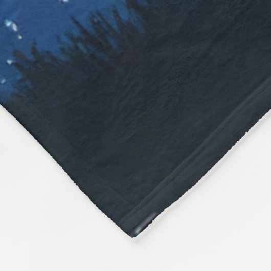 Fierce Abstrakt River mit Magic Stars Sunset - Fleecedecke (Ecke)