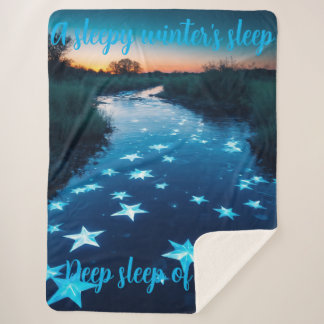 Fierce Abstrakt River mit Magic Stars Sunset - Sherpadecke
