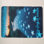 Fierce Abstrakt River mit Magic Stars Sunset - Sherpadecke (Vorderseite (Horizontal))