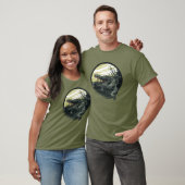 Fierce Alligator Swamp Illustration Art T-Shirt (Unisex)