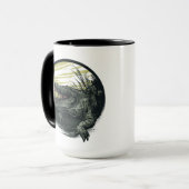 Fierce Alligator Swamp Illustration Art Tasse (Vorderseite Links)