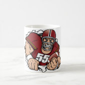 Fierce American Football Player durchbrechen Kaffeetasse (Mittel)