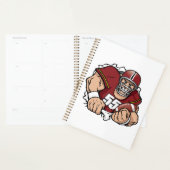 Fierce American Football Player durchbrechen Planer (Anzeige)