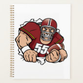 Fierce American Football Player durchbrechen Planer (Vorderseite)