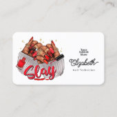 Fierce American "Slay" Nail Salon Branding Visitenkarte (Vorderseite)