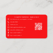 Fierce American "Slay" Nail Salon Branding Visitenkarte (Rückseite)