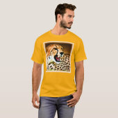 "Fierce and Fiery Cheetah Design". Jetzt kaufen T-Shirt (Vorne ganz)