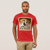 "Fierce and Fiery Cheetah Design". Jetzt kaufen T-Shirt (Vorne ganz)