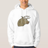Fierce Angry Bull Head Rustic Wild Animal Hoodie (Vorderseite)