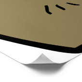 Fierce Angry Bull Head Rustic Wild Animal Poster (Ecke)