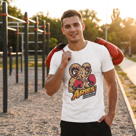 Fierce Aries Ram Boxer "Immer für eine Herausforde T-Shirt