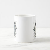 Fierce Bald Adler durchbrechen Wand Kaffeetasse (Mittel)