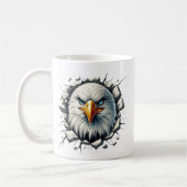 Fierce Bald Adler durchbrechen Wand Kaffeetasse (Links)