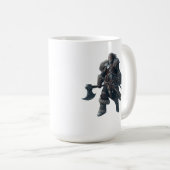 Fierce Barbarian Warrior mit antikem Ax Kaffeetasse (VorderseiteRechts)