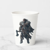 Fierce Barbarian Warrior mit antikem Ax Pappbecher (Rückseite)
