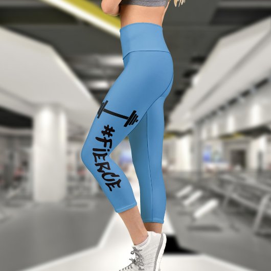 #Fierce Barbell High Waisted Capris