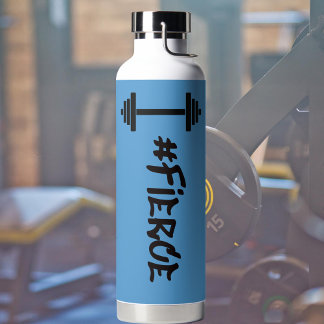 #Fierce Barbell Water Flasche