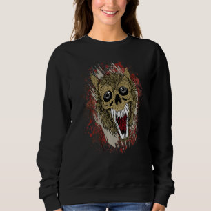 Fierce Beängstigend Grunge Wolf Werewolf Goth Sweatshirt