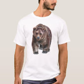 Fierce Bear Head Roaring Mascot Graphic Tee (Vorderseite)