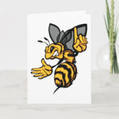 Fierce Bee Greeting Cards Karte (Vorderseite)