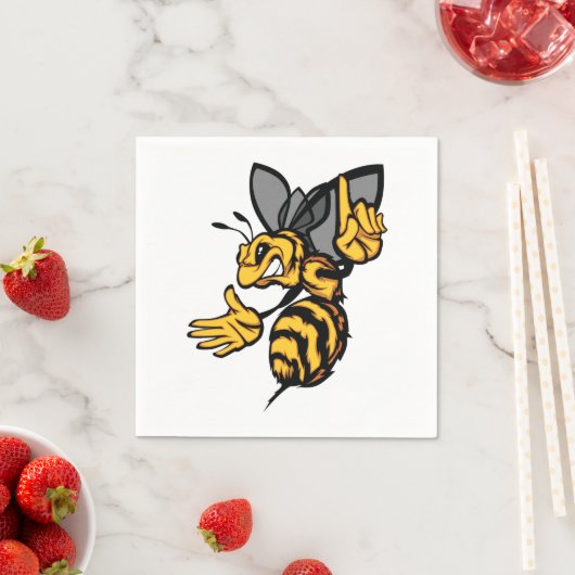Fierce Bee Paper Napkins Serviette (Beispiel)