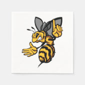 Fierce Bee Paper Napkins Serviette (Vorderseite)