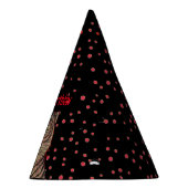 Fierce Birthday Asian Tiger Stripes Red Dots Partyhütchen (Rechts)