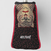 Fierce Blick asiatisch gestreift Tiger Red Dots Bl Golf Headcover (Rotieren 90)