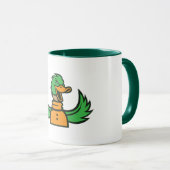Fierce Blue Eagle - Bold & Modern Eagle Mascot Tasse (VorderseiteRechts)