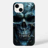 Fierce Blue Skull iPhone 14 Fall Case-Mate iPhone Hülle (Rückseite)