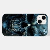 Fierce Blue Skull iPhone 14 Fall Case-Mate iPhone Hülle (Rückseite (Horizontal))