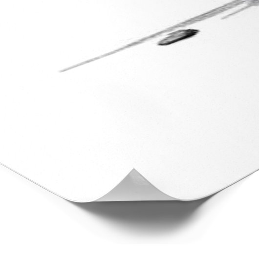 Fierce Bond: Samurai und Wolf Holzkohle Kunst Poster (Ecke)