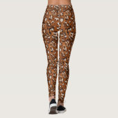 Fierce, braun, weiß und schwarz Leopard Leggings (Rückseite)