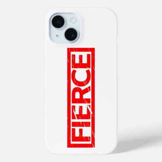 Fierce Briefmarke Case-Mate iPhone Hülle (Rückseite)