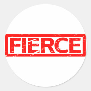 Fierce Briefmarke Runder Aufkleber