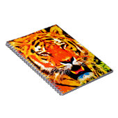 Fierce Bright Orange Siberian Tiger Notizblock (Rechte Seite)