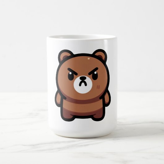 Fierce Brown Bären Art Kaffeetasse (Mittel)